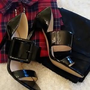 Open Toe Buckle Pump nwob